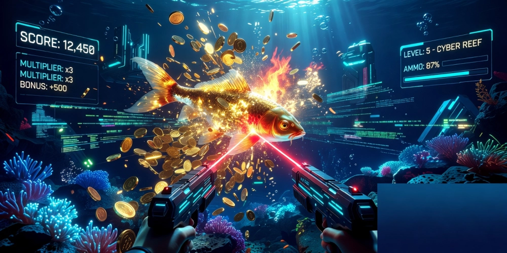 Giao diện bắn cá vàng siêu cấp trên NH88 với hiệu ứng bắn súng sống động