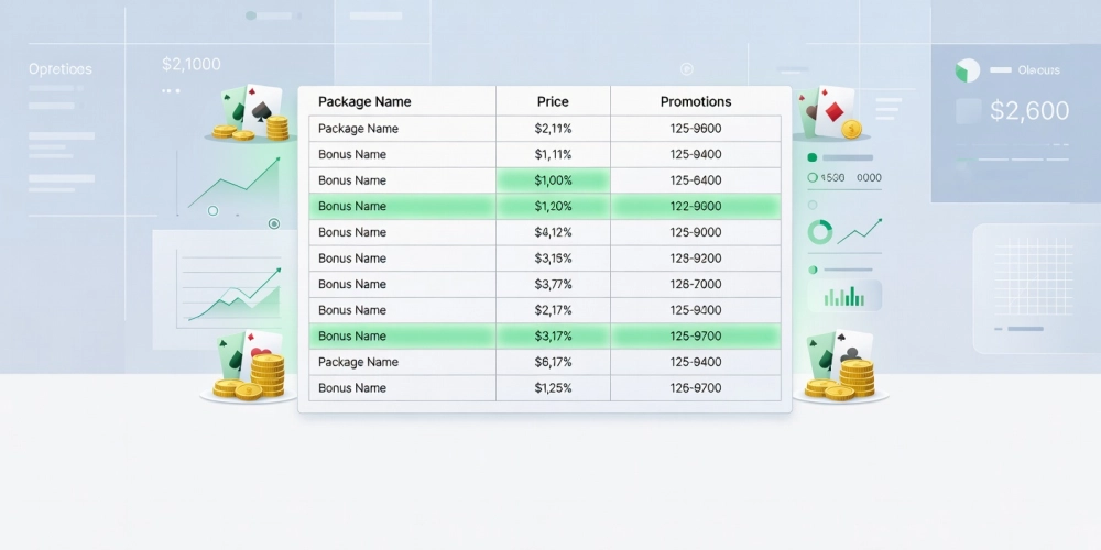 Bảng giá dịch vụ casino nh88 cập nhật mới nhất với các gói ưu đãi hấp dẫn