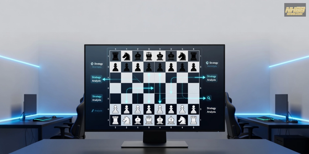 Hình minh họa khái niệm cơ bản về hướng dẫn chơi cờ vua trên nền tảng NH88 chuyên nghiệp.