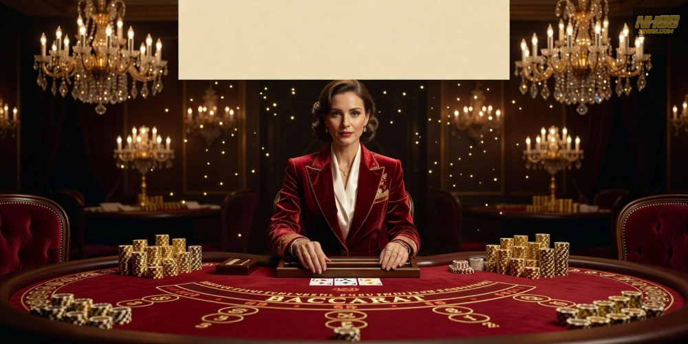 Giao diện VIP baccarat live casino nh88 với dealer cao cấp và bàn chơi riêng tư