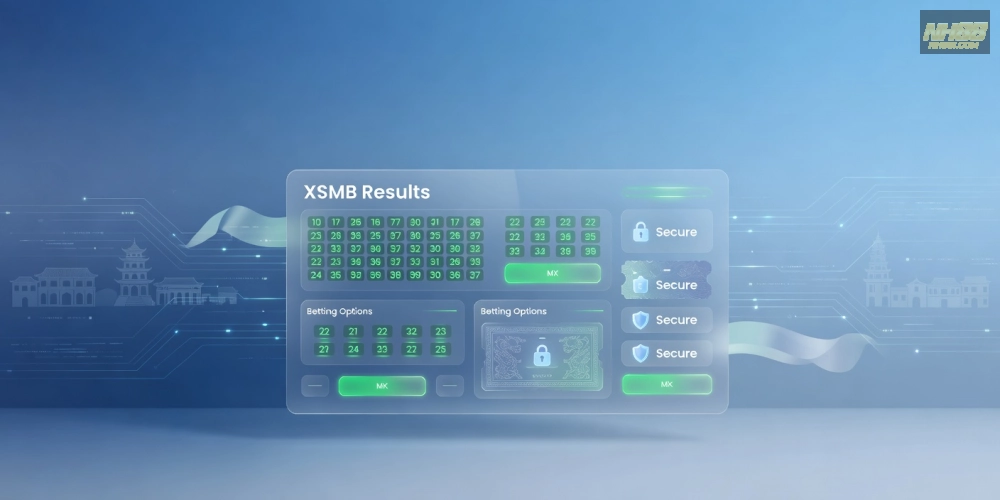 Minh họa giao diện xổ số miền Bắc trên nền tảng NH88 an toàn và hiện đại